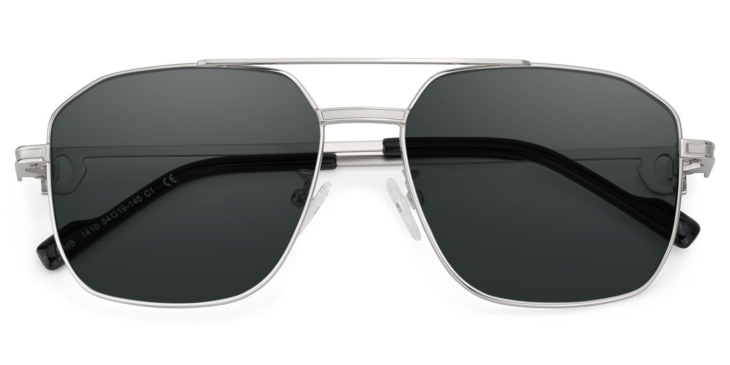Ludwig Silber Pilot Metall Sonnenbrille1