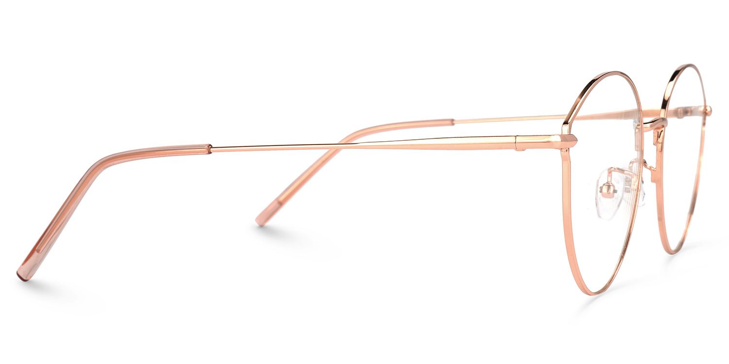 Riordan Rosa-Gold Rund Brille2