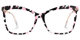 Isaebella Blumendruck-Rosa Schmetterling Brille0
