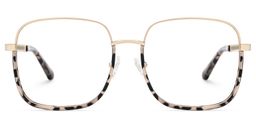 Perfecta Braun-Tortoise Quadratisch Brille0