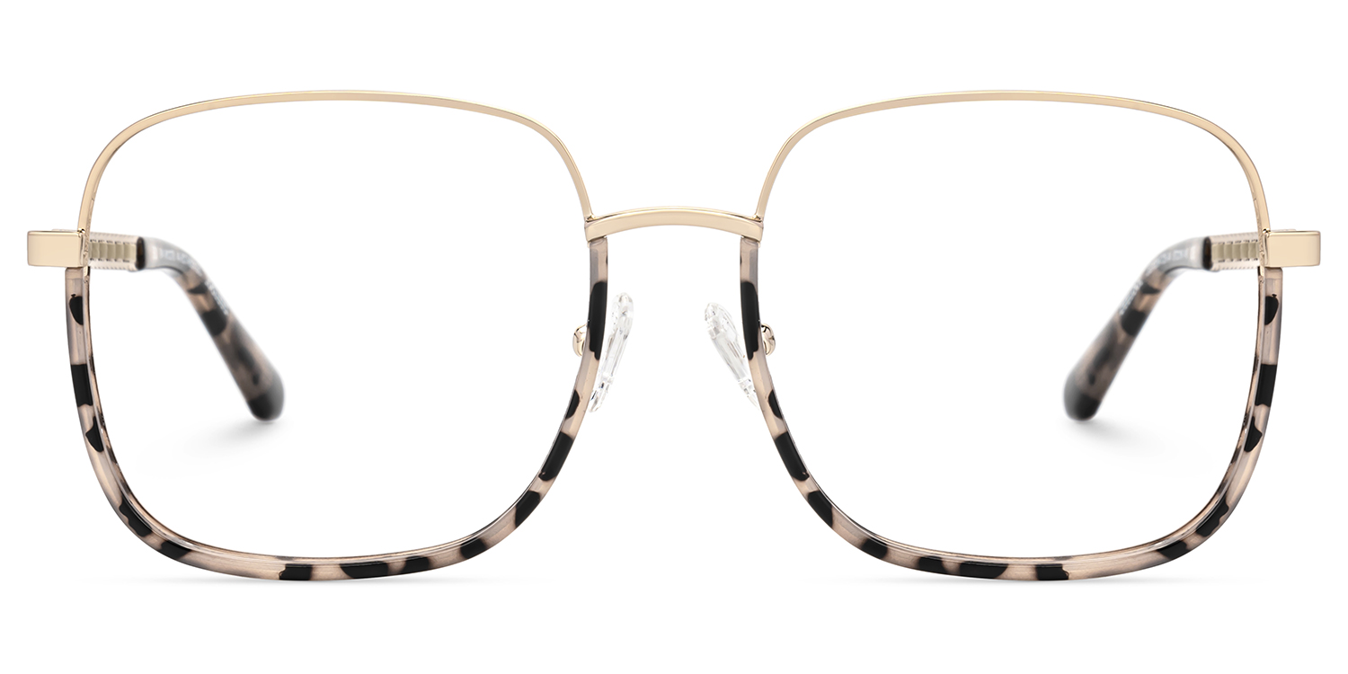 Perfecta Braun-Tortoise Quadratisch Brille0
