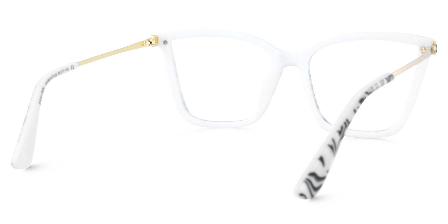 Stephens Schwarz-Weiß Cateye Brille4