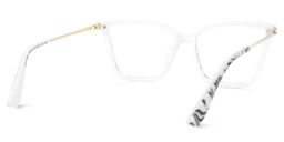 Stephens Schwarz-Weiß Cateye Brille3