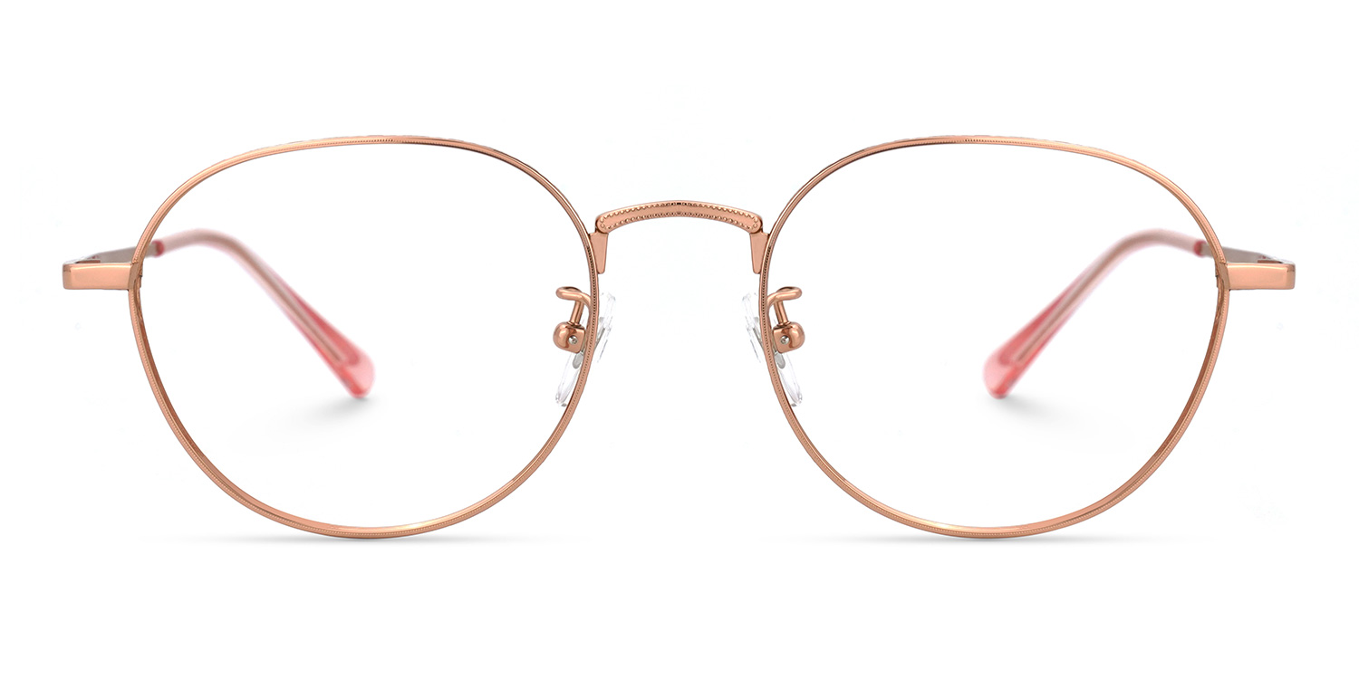 Abeni Rosa-Gold Rund Brille0