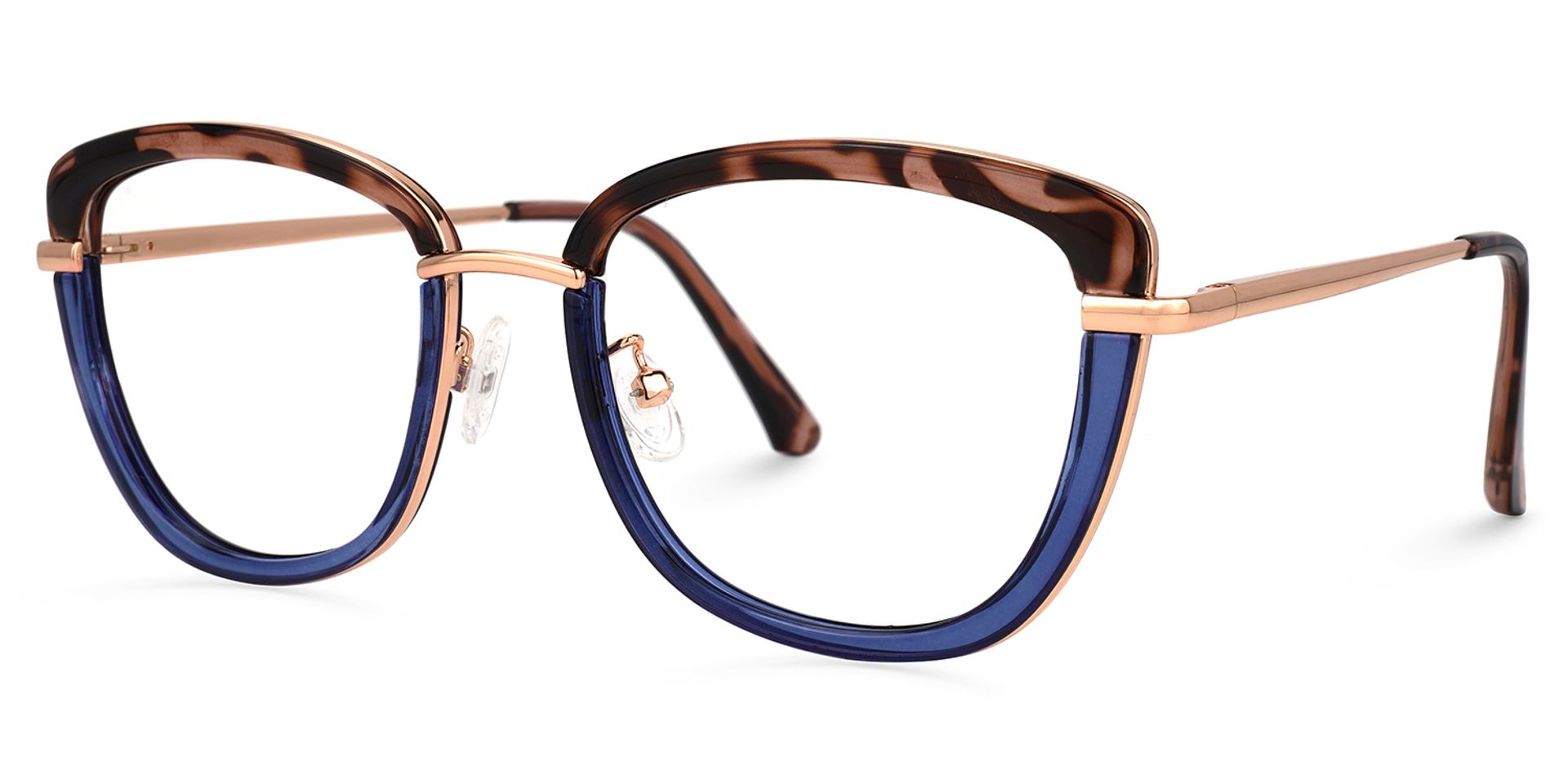 Adriana Blau Rechteckig Brille4