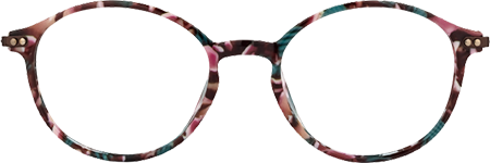 Malvina Blumendruck-Bunt Rund Brille4