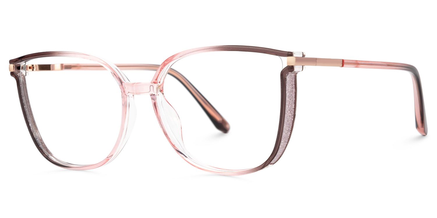 Walden Braun-Rosa Cateye Brille1