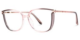 Walden Braun-Rosa Cateye Brille1