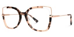 Julina Blumendruck-Braun Cateye Brille1