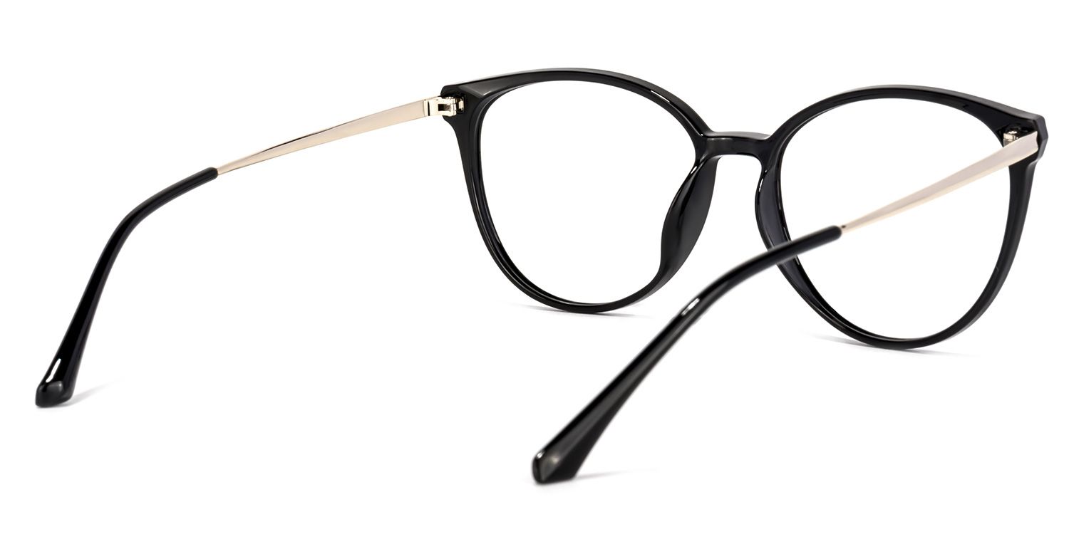 Omar Schwarz Cateye Brille4