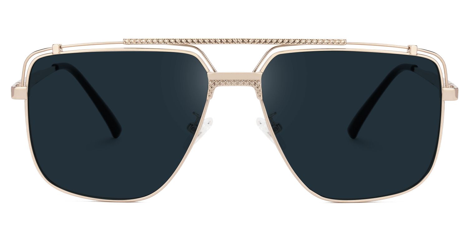 Arellano Gold Aviator Polarisierte Sonnenbrille zum Autofahren | ZEELOOL0