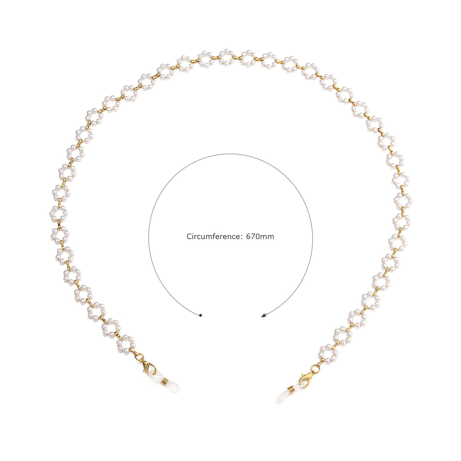 Joni Weiß Perle Brillenkette2