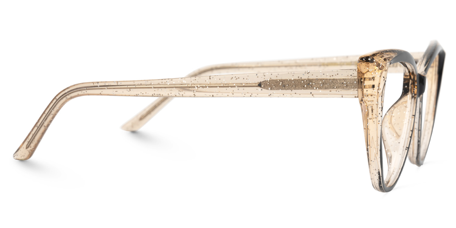 Eniola Gold Schwarz Cateye Brille3