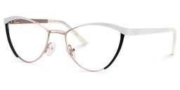Sydney Weiß schwarz Cateye Brille1
