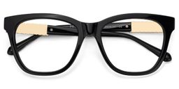 Surita Schwarz Cateye Brille2