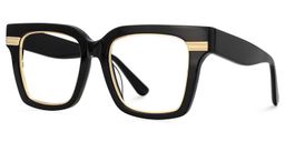 Taylor Schwarz Quadratisch Brille2