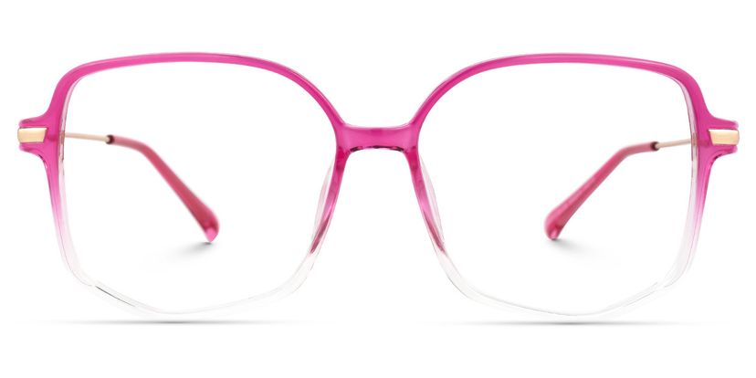 Payton Dunkelrosa Geometrisch Brille