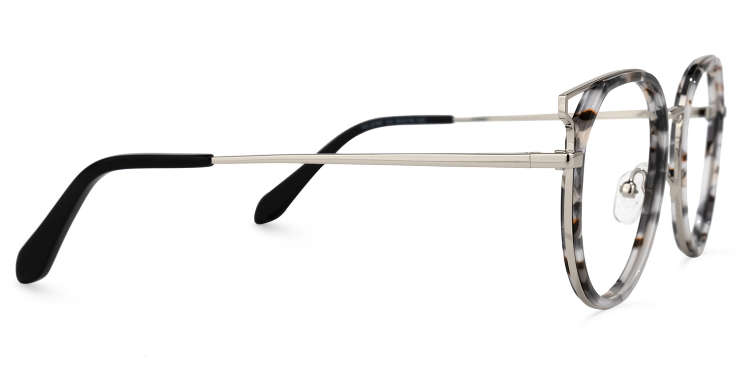 Waddell Grau-Tortoise Rund Brille3