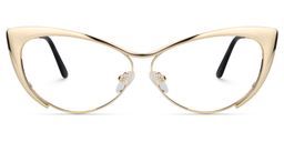 Ellen Gold Cat Eye Brille0