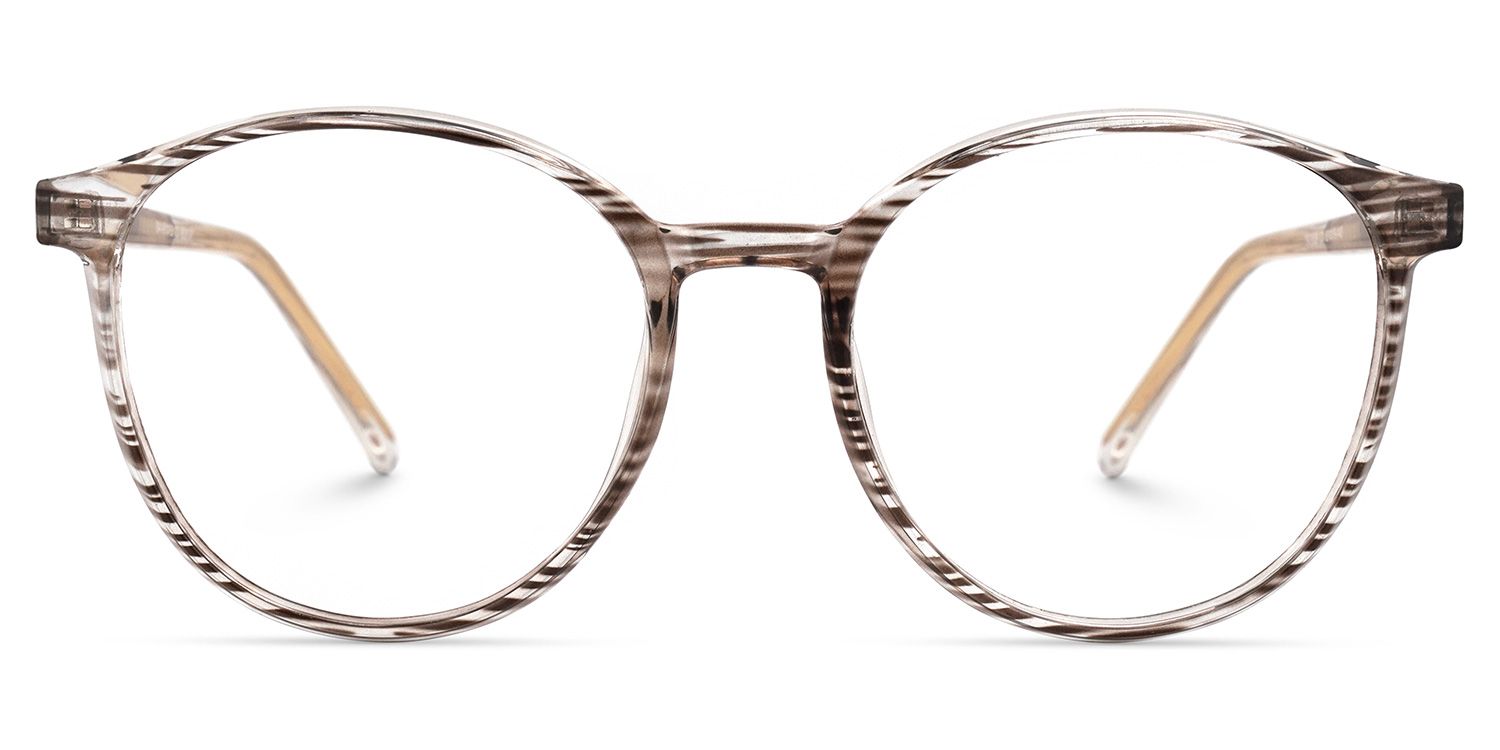 Astman Braun-Tortoise Rund Brille0