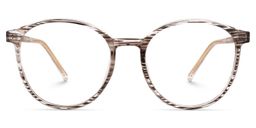 Astman Braun-Tortoise Rund Brille0