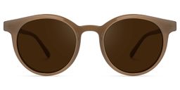 Gaige Braun Rund Sonnenbrille0