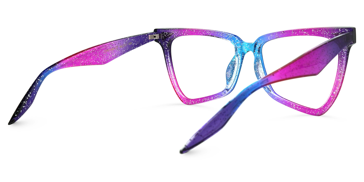 Cicely Lila-Bunt Geometrisch Brille1