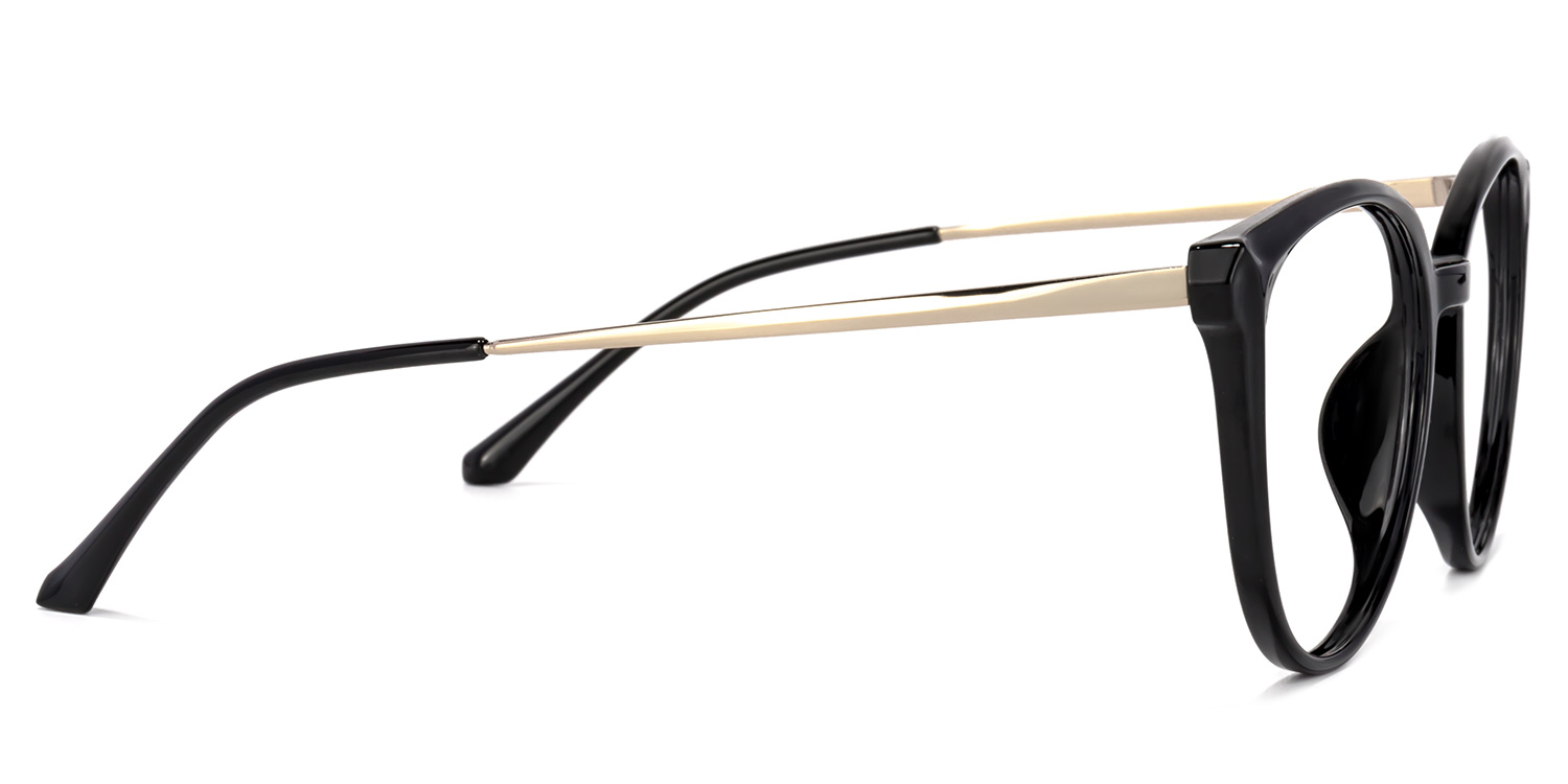 Omar Schwarz Cateye Brille3