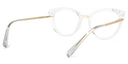 River Weiß Klar Cateye Brille4