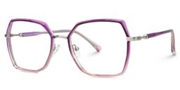 Burt Lila-Rosa Rechteckig Brille3