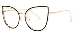 Mable Schwarz Cateye Brille1