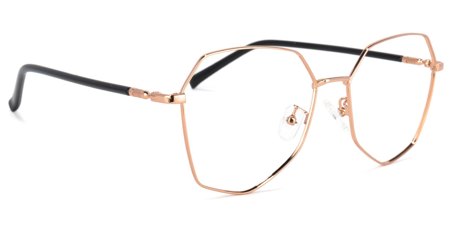 Joo Rosa Gold Geometrische Brille2