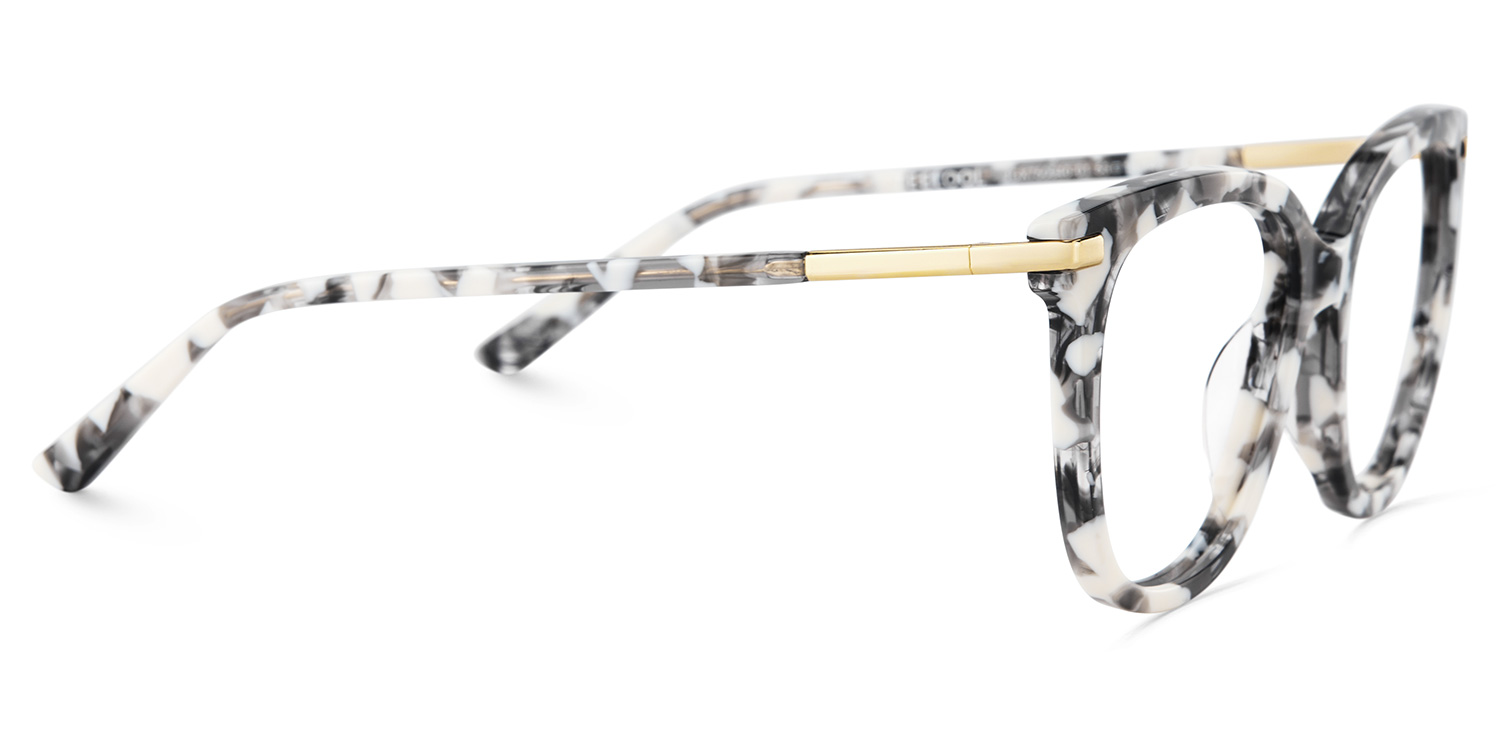 Mailyn Marmor Rund Gemischte-Materialien Brille5