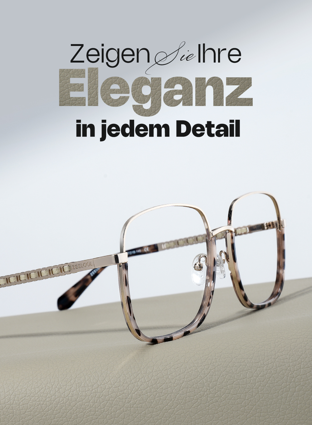 Perfecta Braun-Tortoise Quadratisch Brille