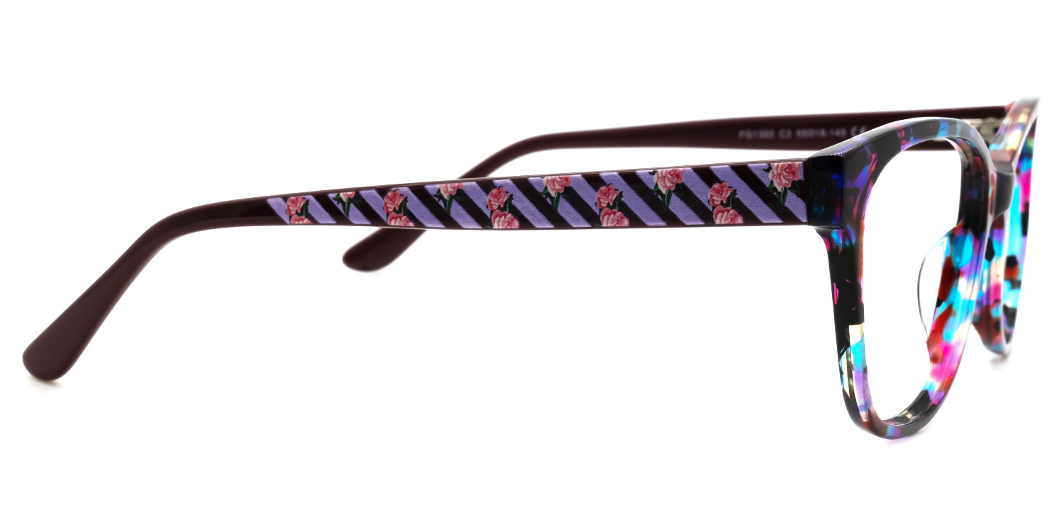 Okes Bunt Rechteckig Brille3