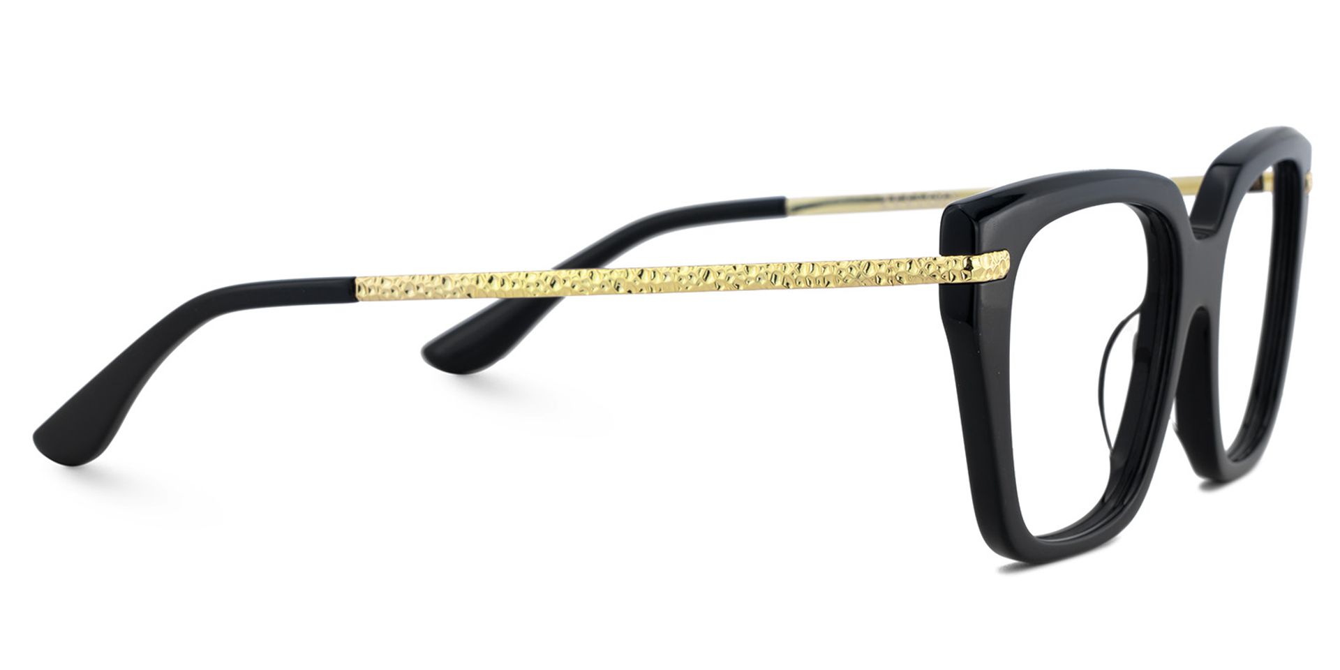 Yusbetsy Schwarz Rechteckig Gemischte-Materialien Brille4