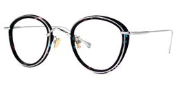 Clementine Schwarz-Tortoise Rund Brille1