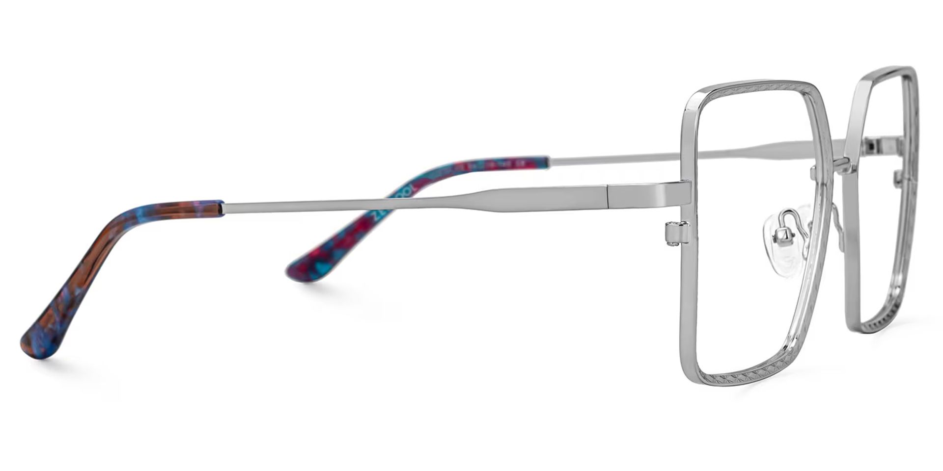 Thalia Silber Quadratisch Metall Brille2