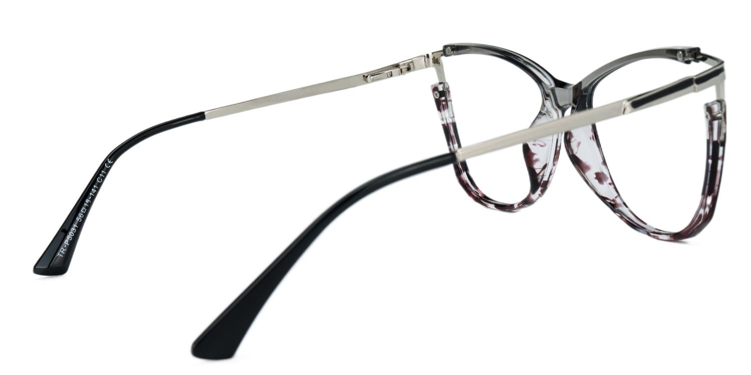 Yomary Grau Cateye Brille3