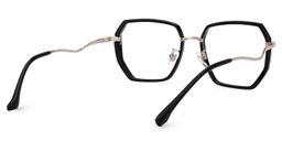 Javonia Schwarz Geometrisch Brille2