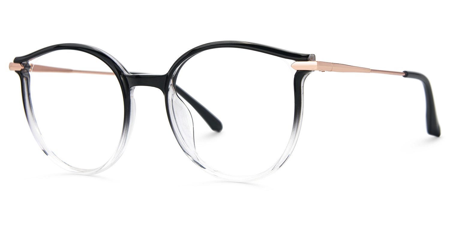 Yadejah Schwarz Cateye Brille2
