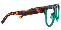 Harrell Dunkelgrün Quadratisch Brille3