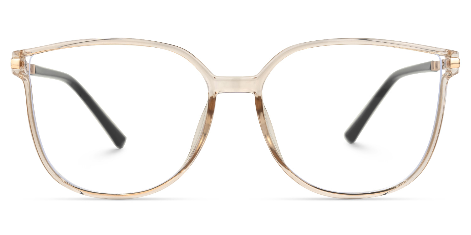 Cora Beige Cateye Brille