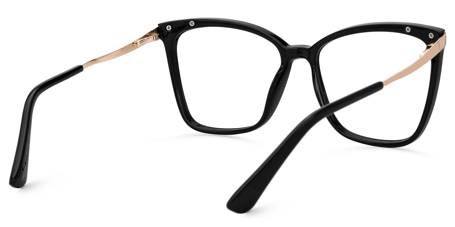 Weslia Schwarz Schmetterling Brille3