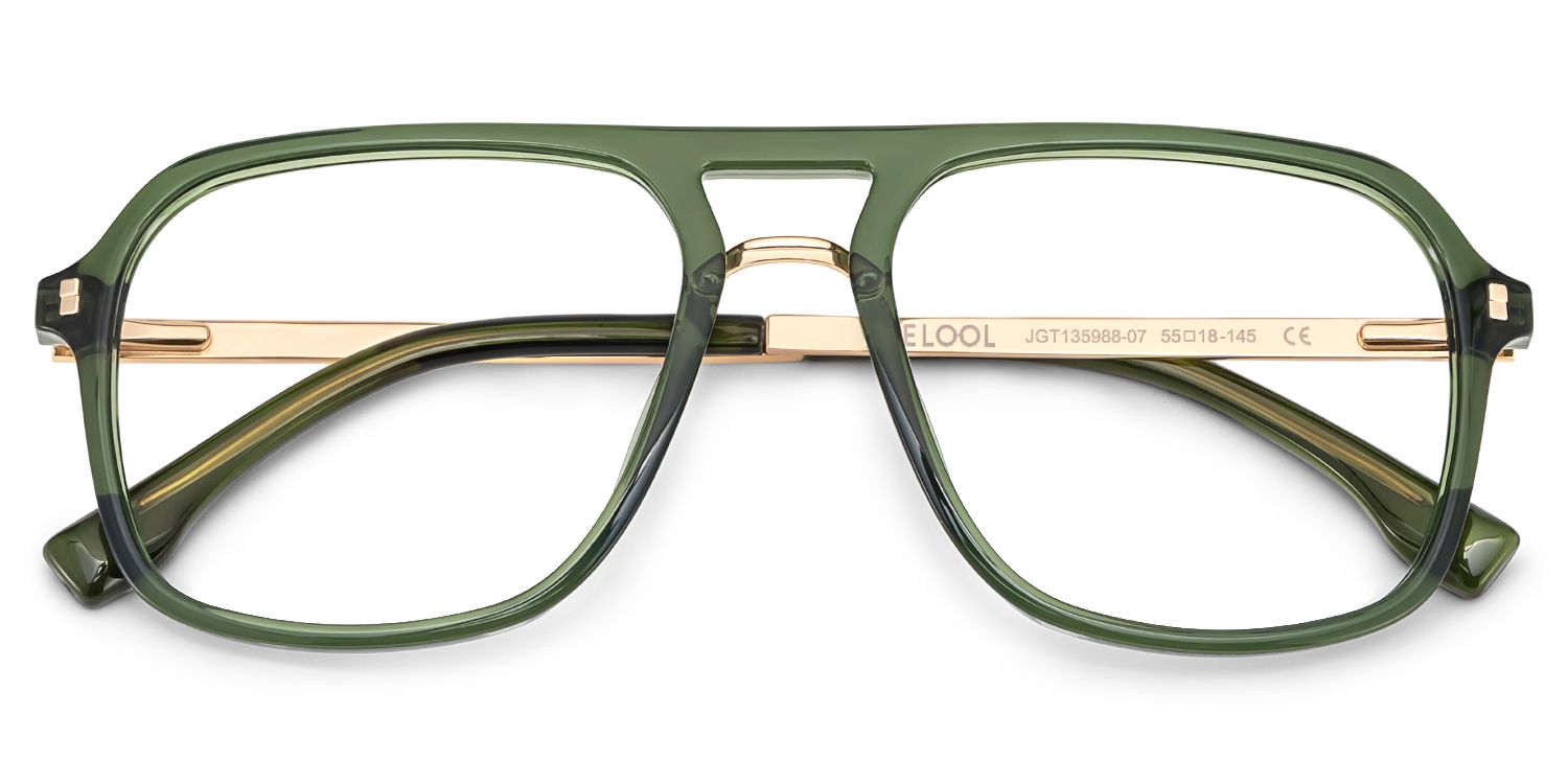 Berkeley Grün Pilot TR90 Brille3