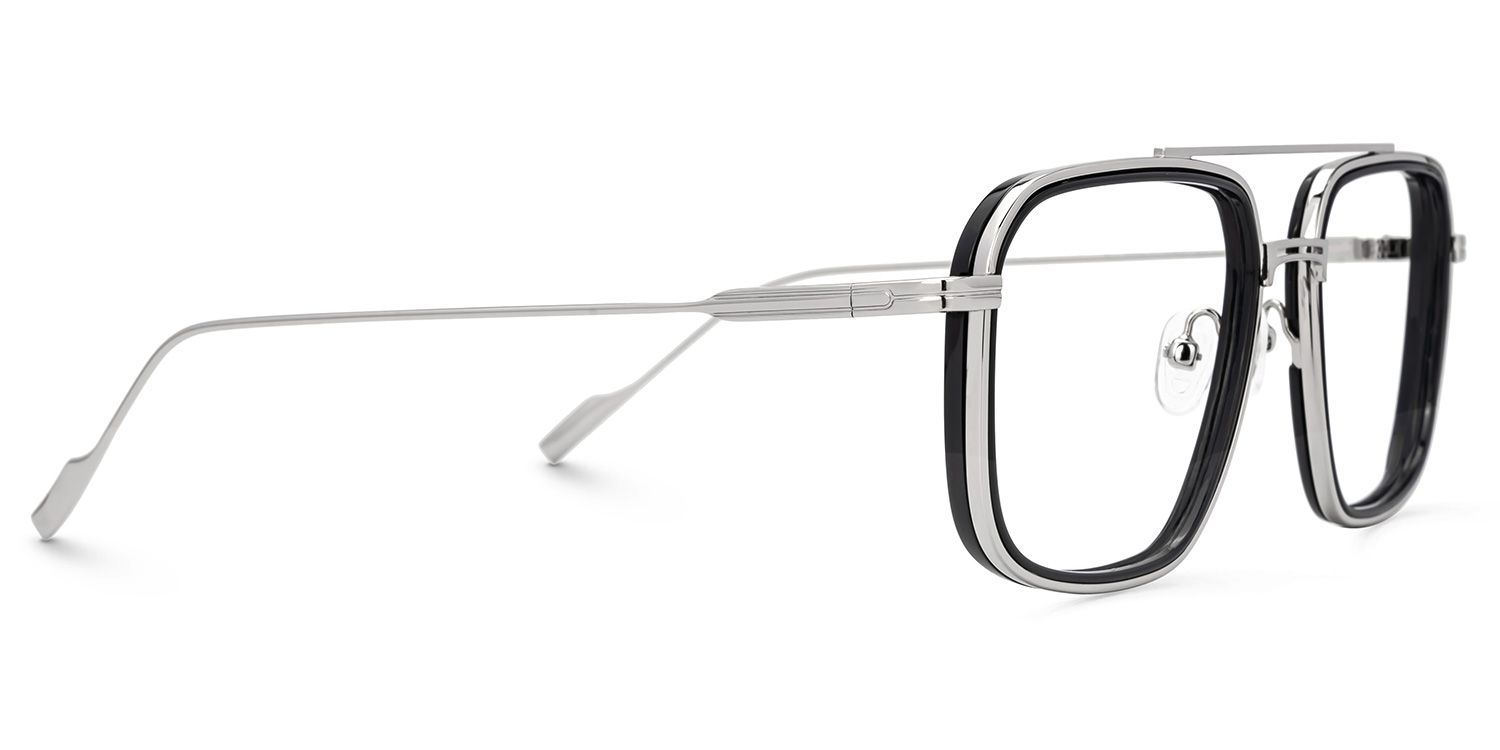 Bronica Schwarz Pilot Brille2