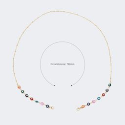 Hart Bunte Perlen Brillenkette2