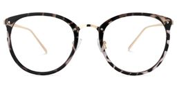 Abbas Schwarz-Tortoise Rund Brille0