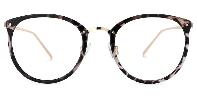 Abbas Schwarz-Tortoise Rund Brille