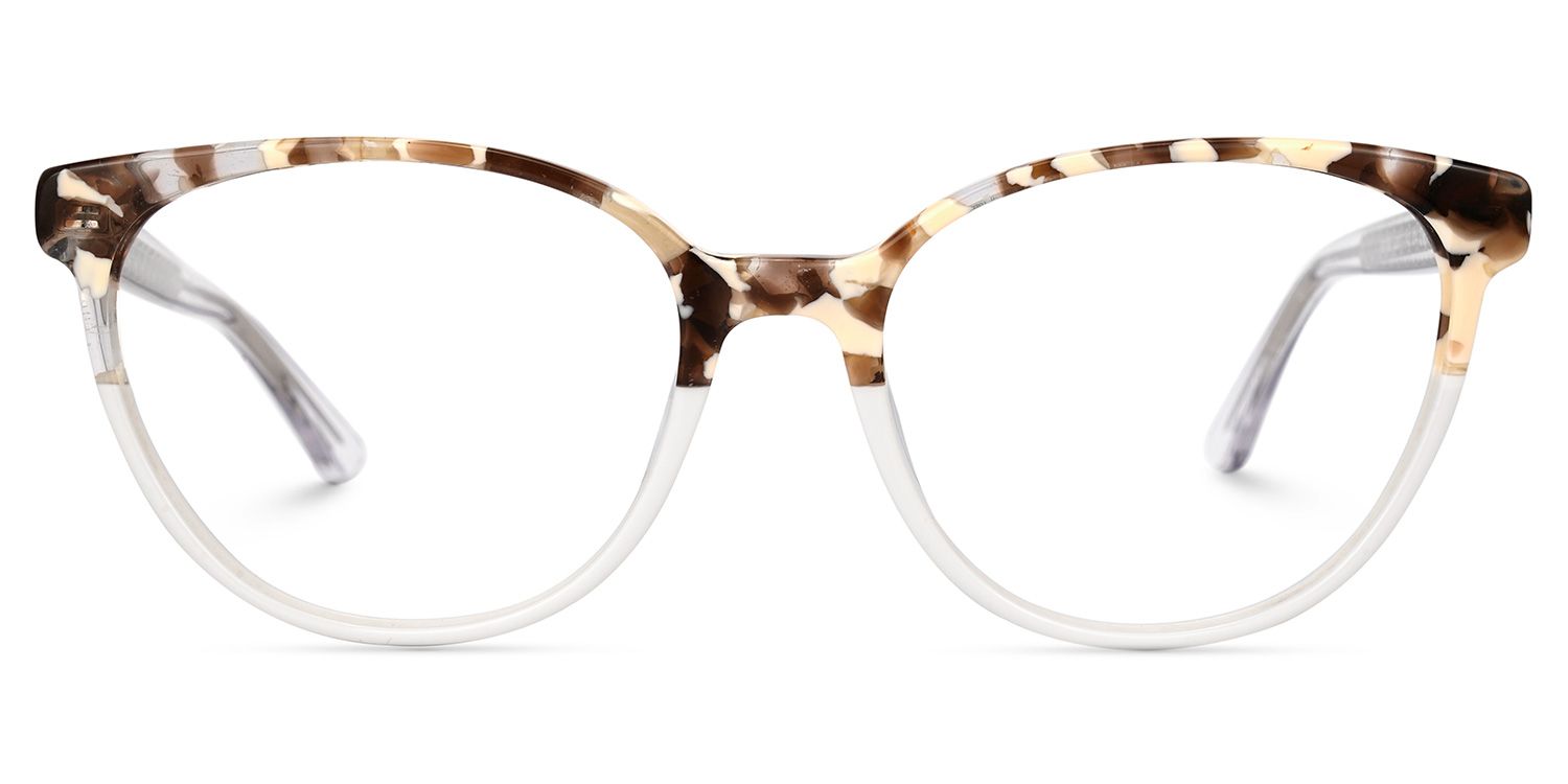 Felesa Gelb-Tortoise Cateye Brille0